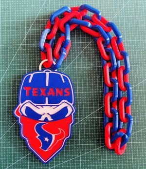 HOUSTON TEXANS NFL SKULL CHAIN
