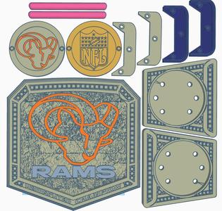 LA Rams WWE Style Undisputed Title