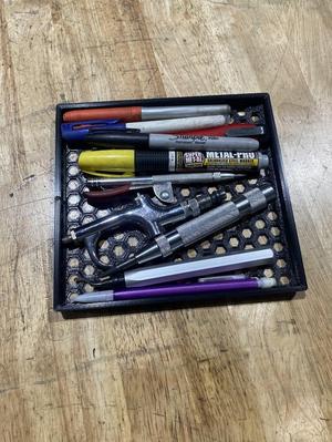 Tool box organizer for pen like items