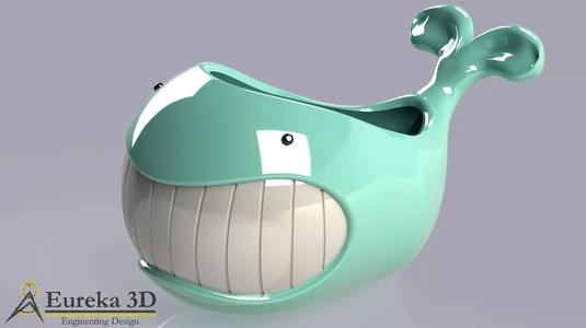 Whale flowerpot