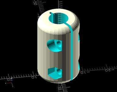 Coupling 5 to 8 mm
