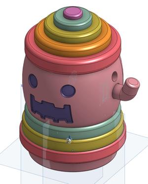 Animal Crossing Animatronic Gyroid (Clatteroid)