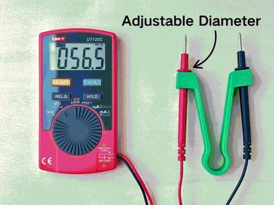 Multimeter Probe Tweezer hashi finger Adapter