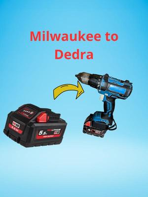Milwaukee to Dedra Battery adapter