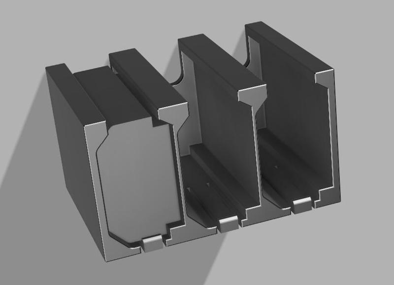 Sony NP-FZ100 battery holder for 3 batteries.