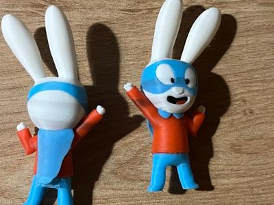 miniature figurine this is Simon super rabbit