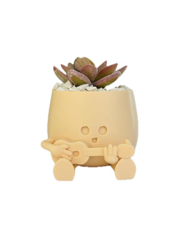 BOBBY PLANTER / GUITAR PLANTER / SUCCULENT PLANTER / HAPPY FACE PLANTER