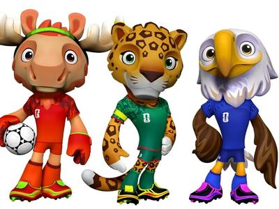 World Cup Mascots 2026 USA Mexico Canada 3D