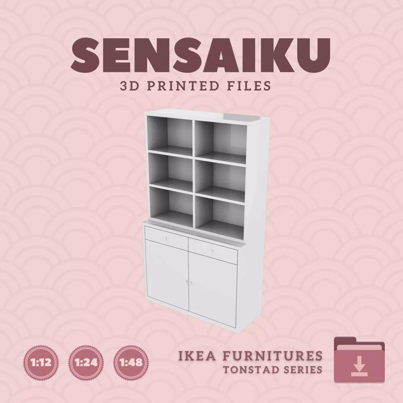 TONSTAD Combo 02 for Miniature Dollhouse - IKEA - 3D Print