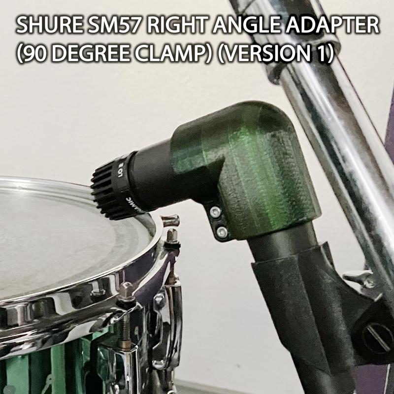 Shure SM57 right angle adapter (90 degree clamp) (version 1)