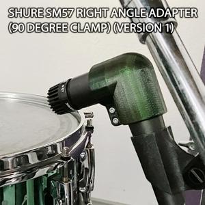 Shure SM57 right angle adapter (90 degree clamp) (version 1)