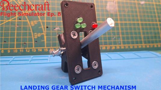 Beechcraft baron B58 landing gear switch for simulators