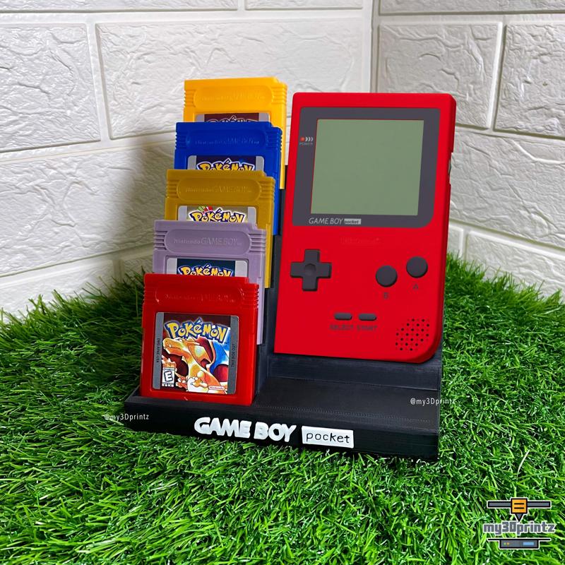 GAMEBOY POCKET STAND WITH 5X GAME CARTRIDGES HOLDER