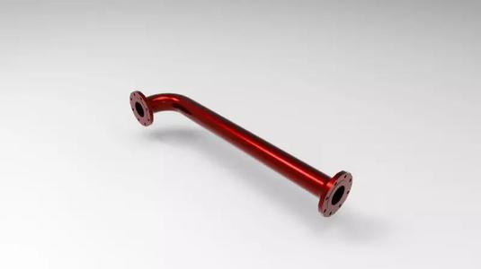 Pipe with elbow
