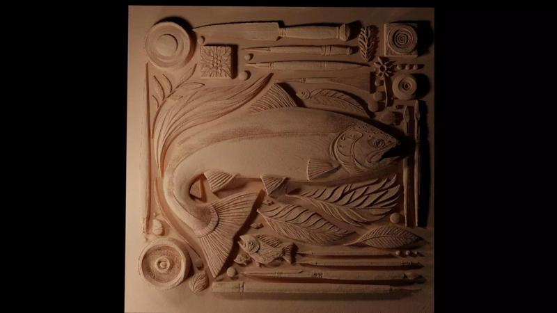 Sockeye Salmon CNC 3d Print High Relief Sand Casting