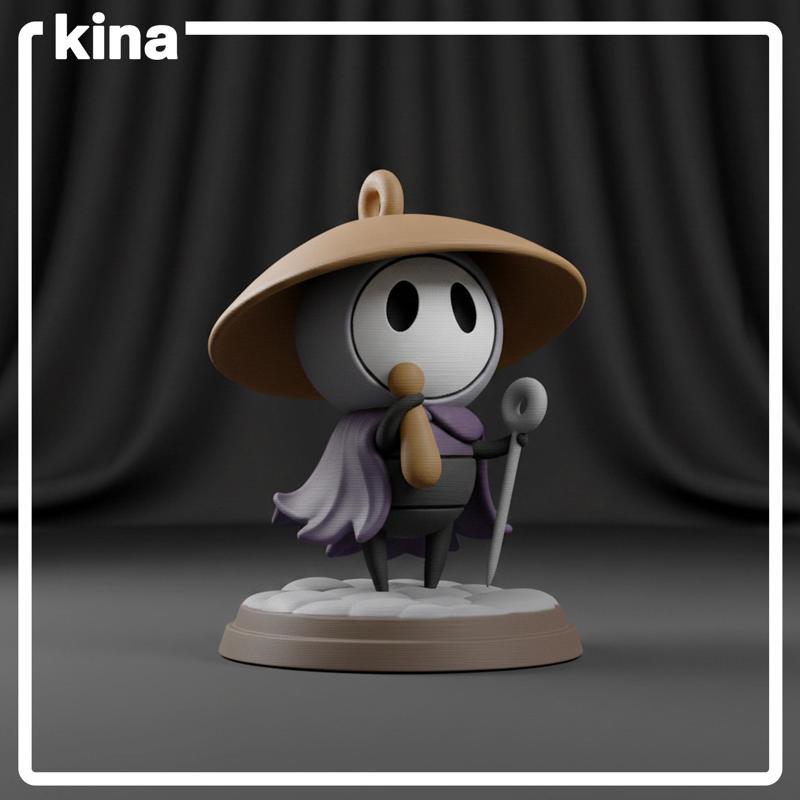 Sherma Hollow Knight Silksong figure 8cm and keychain 5cm