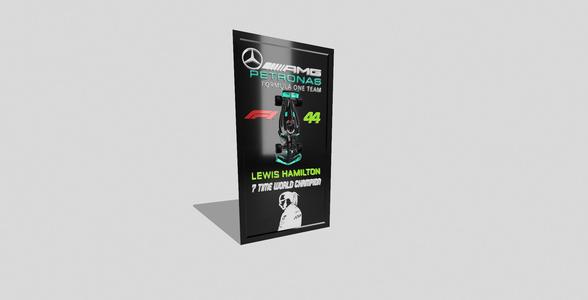 Lewis Hamilton F1 W15 Wallart