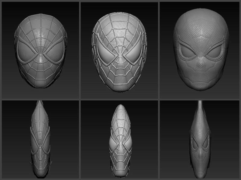 6 Pack SPIDERMAN NO WAY HOME SPIDER MEN MASK HEAD-SCULPTS