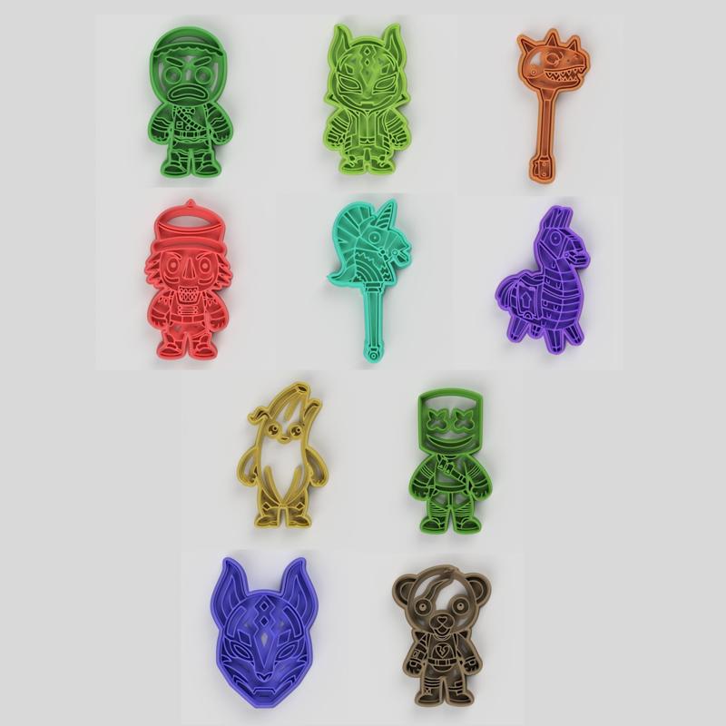 Fortnite cookie cutter 10 pack