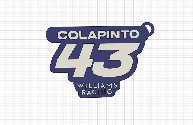 Key ring Franco Colapinto Williams 43
