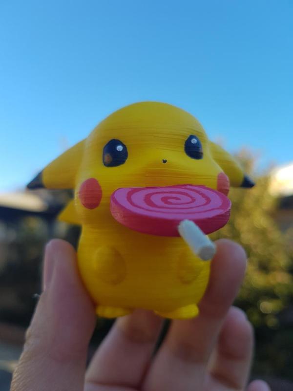 Pokemon Pikachu baby with candy_pokemon