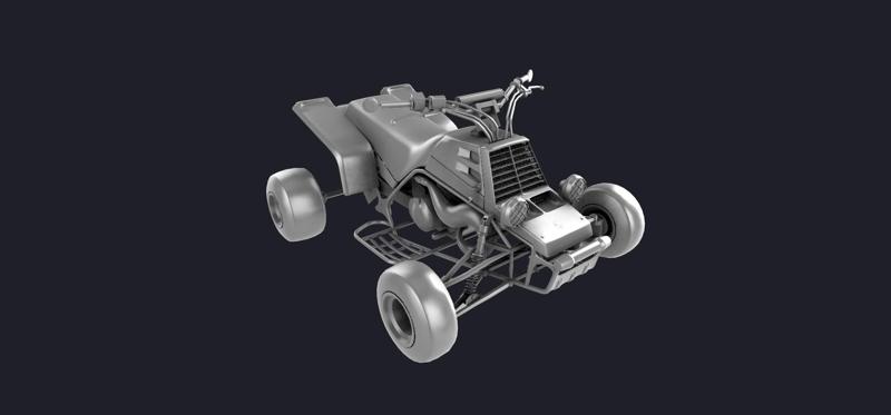 Yamaha Banshee 350 (Racing) 3D MODEL