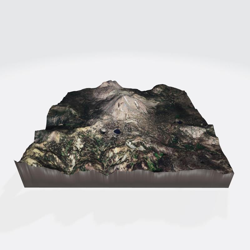 🌋 Lassen Peak (USA) 3D Map