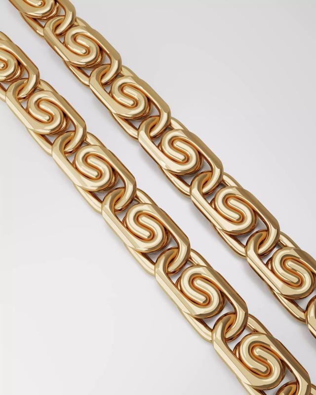 Necklace S two gold chain links