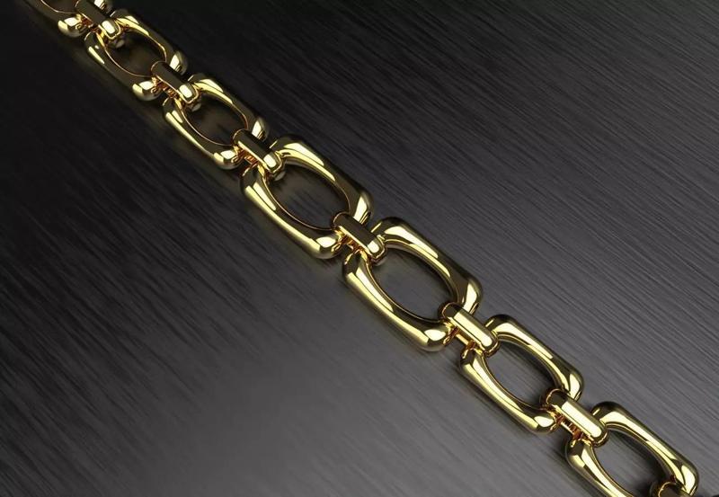 Graduated Square Chain Link Necklace or bracelet