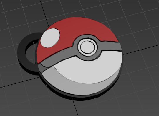 Pokeball 3D brelock