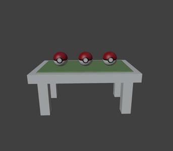 Professor Oak's Laboratory Pokéball Table