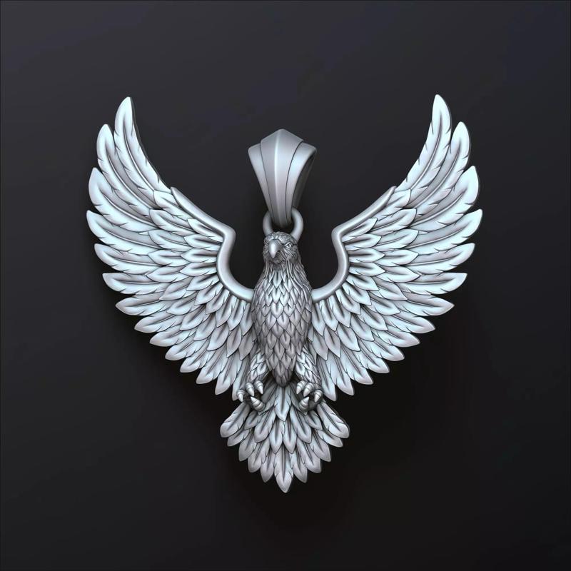 Eagle Pendant 3d v3