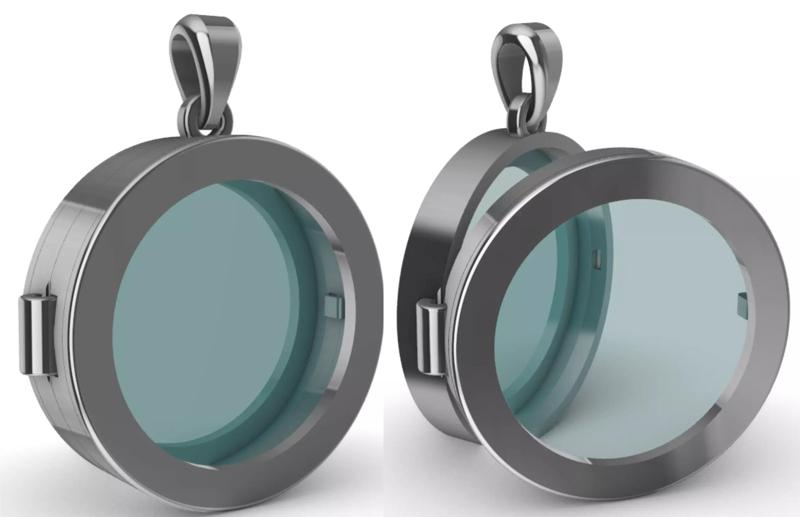 Glass Reliquary Relicario Photo Holder