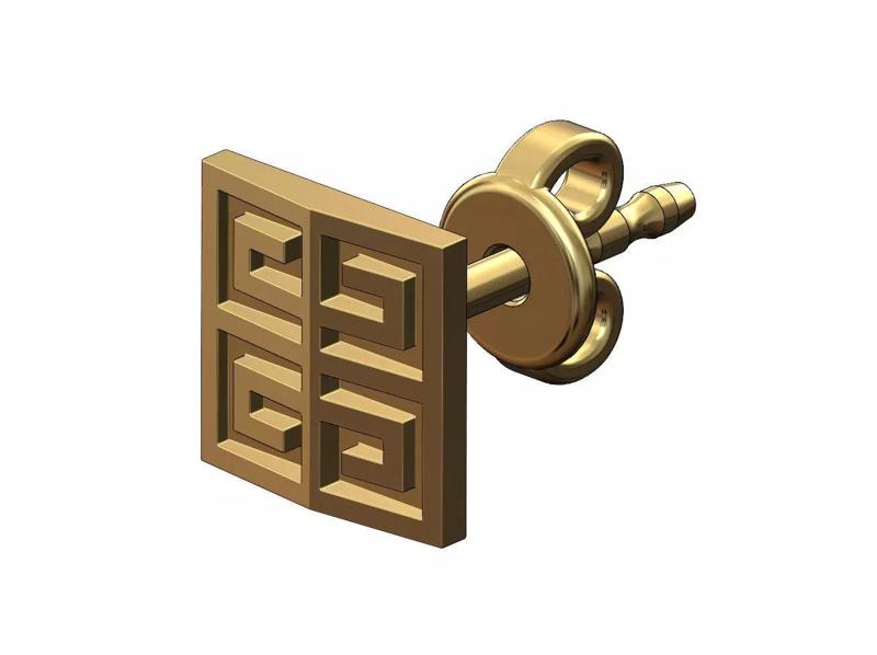 Givenchy logo stud earring