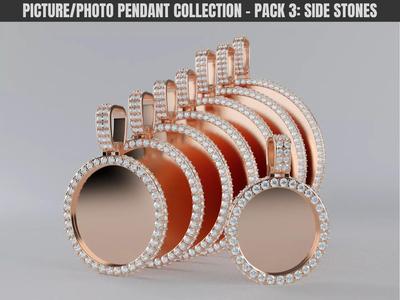 Picture Pendant Collection Pack 3 - Side Stones