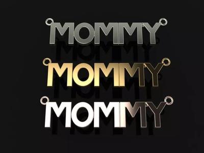 MOMMY PENDANT NECKLACE FRAME