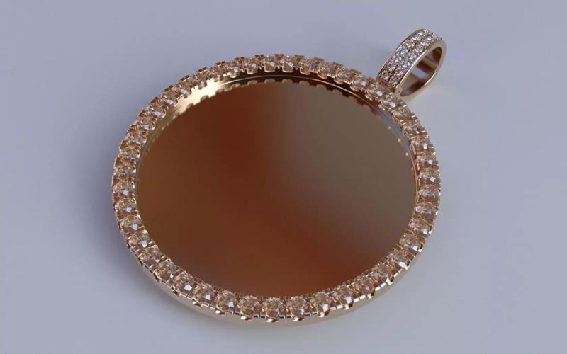 Microprong Picture Pendant - XLarge