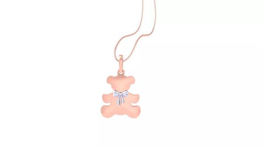 Panda with Bow Tie Light Weight Kids Pendant Necklace Charms 3dm