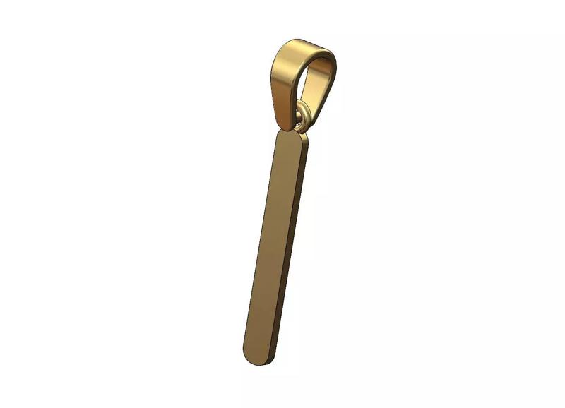 Isa viking runes initials alphabet pendant charm bail