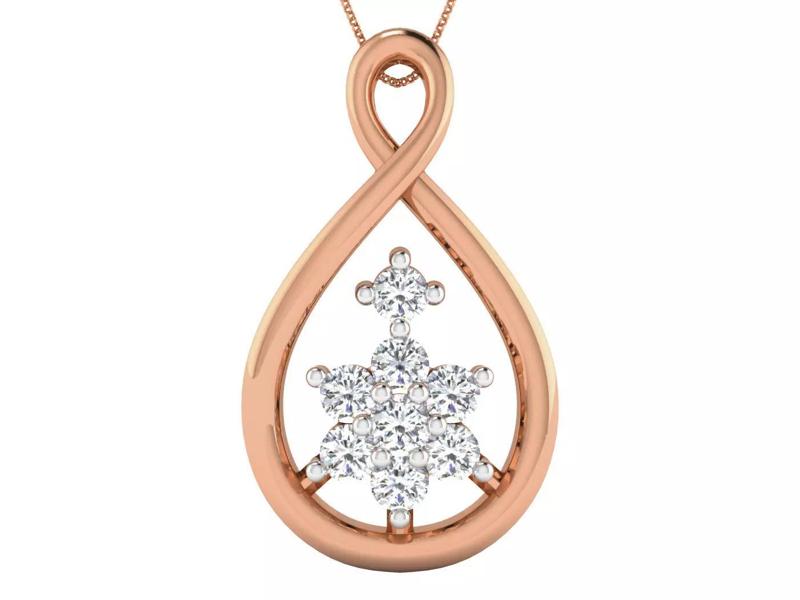 High Jewelry Pendant Earrings Set 3dm stl obj mtl gltf glb