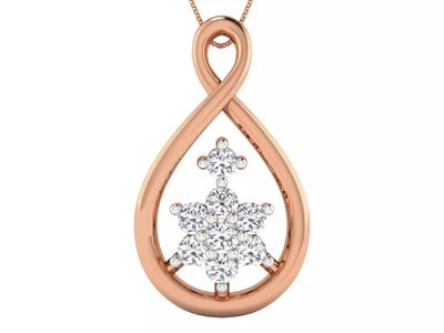 High Jewelry Pendant Earrings Set 3dm stl obj mtl gltf glb