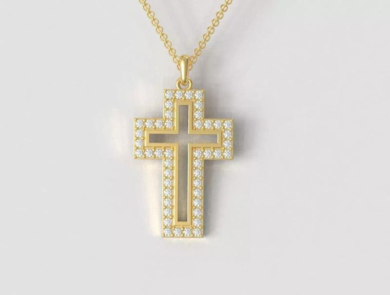 Diamond Cross Pendant