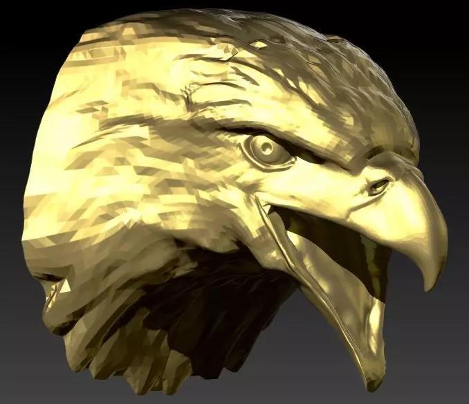 Eagle Head pendant jewelry gold necklace medallion