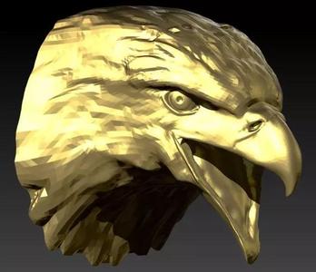Eagle Head pendant jewelry gold necklace medallion