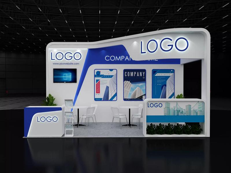 exhibition stand 6x3m