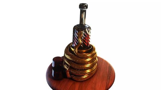 Snake wine holder Low-poly 3D model