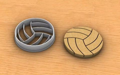 Volleyball cookie cutter