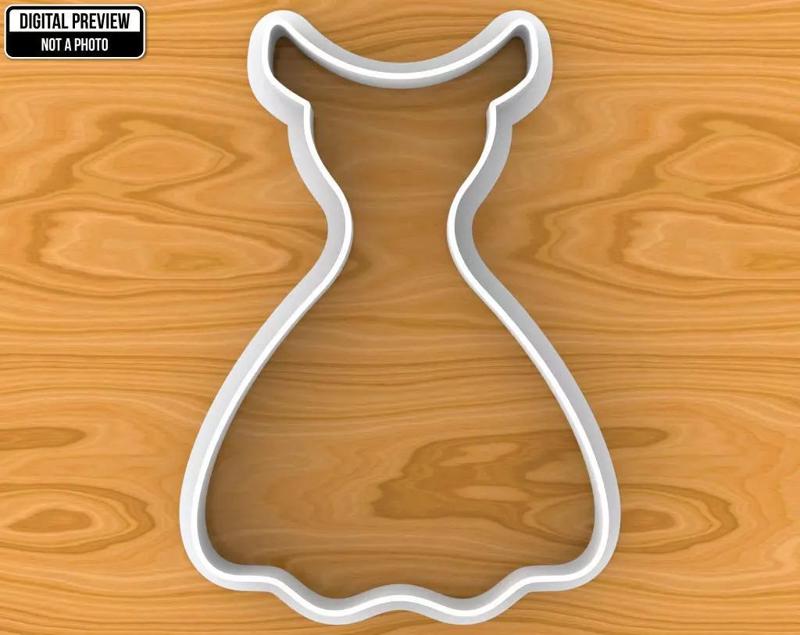 Wedding Dress Cookie Cutter