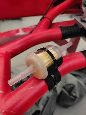 3D printed karting Fuel Filter holder