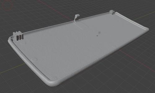 R129 A124 Make up/vanity mirror (top flap) 1298102317